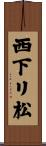 西下リ松 Scroll