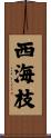 西海枝 Scroll