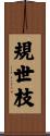 規世枝 Scroll