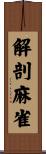 解剖麻雀 Scroll