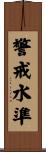 警戒水準 Scroll