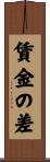 賃金の差 Scroll