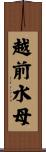 越前水母 Scroll