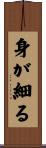 身が細る Scroll