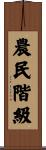 農民階級 Scroll
