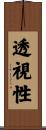 透視性 Scroll
