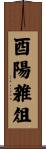 酉陽雑俎 Scroll