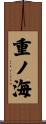 重ノ海 Scroll