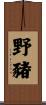 野豬 Scroll