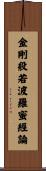 金剛般若波羅蜜經論 Scroll