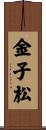 金子松 Scroll