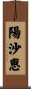 陽沙恵 Scroll
