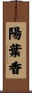 陽葉香 Scroll