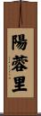 陽蓉里 Scroll