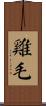 雞毛 Scroll