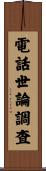 電話世論調査 Scroll