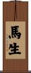 馬生 Scroll