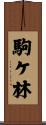 駒ケ林 Scroll