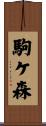 駒ケ森 Scroll