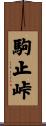 駒止峠 Scroll