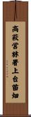 高萩営林署上台苗畑 Scroll