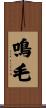 鳴毛 Scroll