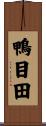 鴨目田 Scroll