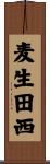 麦生田西 Scroll
