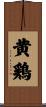 黄鶏 Scroll