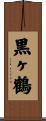 黒ヶ鶴 Scroll