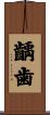 齲歯 Scroll