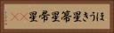 ほうき星 Horizontal Portrait