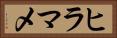 ヒラマメ Horizontal Portrait