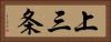 上三条 Horizontal Portrait