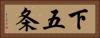 下五条 Horizontal Portrait