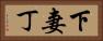 下妻丁 Horizontal Portrait