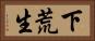 下荒生 Horizontal Portrait