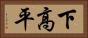 下高平 Horizontal Portrait