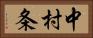 中村条 Horizontal Portrait