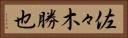 佐々木勝也 Horizontal Portrait