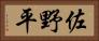 佐野平 Horizontal Portrait