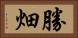 勝畑 Horizontal Portrait