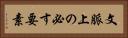 文脈上の必す要素 Horizontal Portrait