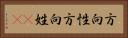 方向性 Horizontal Portrait