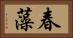 春藻 Horizontal Portrait