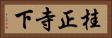 桂正寺下 Horizontal Portrait