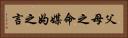 父母之命，媒妁之言 Horizontal Portrait