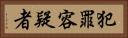 犯罪容疑者 Horizontal Portrait