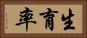 生育率 Horizontal Portrait