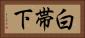 白帯下 Horizontal Portrait